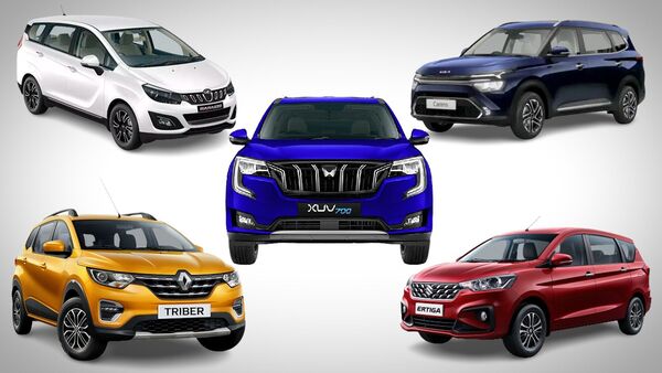 Mahindra XUV700 leads in safety ratings for all three-row vehicles currently available in India. Kia carens has joined the list with Mahindra Marazzo, Renault Triber and Maruti Suzuki Ertiha among top five.