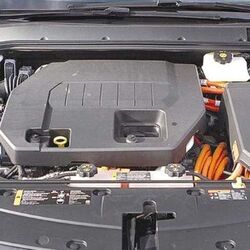 Conventional combustion engines come with a yellow marked dipstick for checking oil level.