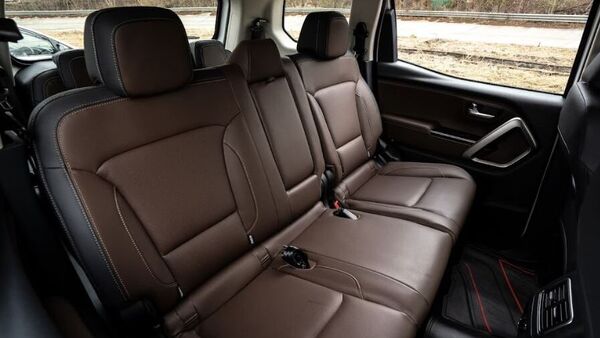 Complete with an armrest in the middle, the second-row seats inside the Scorpio-N are the best place to be in.
