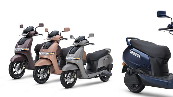 The TVS iQube electric scooter offers 100 km of range on single charge, the top-of-line ST version offers 140 km of range.