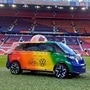 Volkswagen's Tiny ID.Buzz soccer ball delivery van (@TinyFootballCar/Twitter)