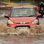 Rainfall caused traffic snarls and waterlogging in parts of the city, including in Burari and Jasola. Waterlogging also hampered the flow of traffic in central Delhi. (Rahul Singh)