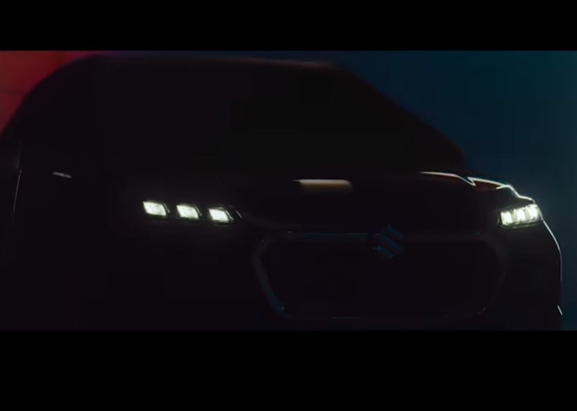 This teaser image provides a glimpse at what the face of the new Maruti Suzuki Grand Vitara would look like.