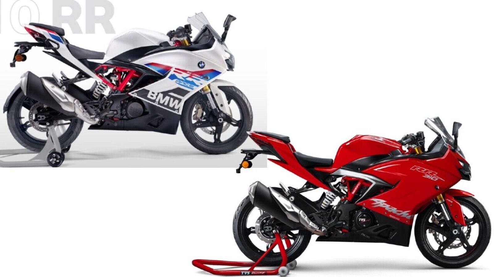 BMW G 310 RR vs TVS Apache RR 310 : Check How They Are Differ By It’s Prices & Specifications.