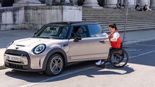 This all-electric MINI Cooper SE can be driven by specially-abled