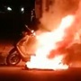 A Pure EV electric scooter engulfed in flame in Hyderabad on May 11. (File photo)