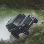 Screengrab from the video of Land Rover Defender performing stunt in the new James Bond film.