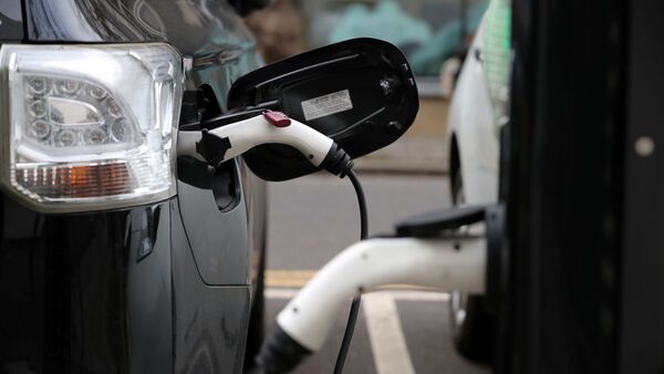 Representational photo of electric vehicles charging