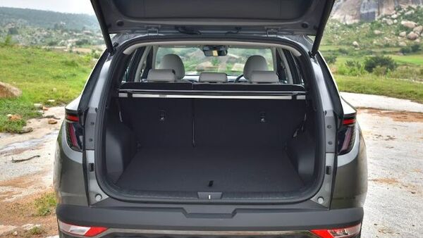 Hyundai Tucson packs a mammoth booth and the 60-40 fold ratio of the rear seats can further expand options.