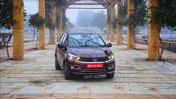 Tata Tigor with CNG kit fitted.