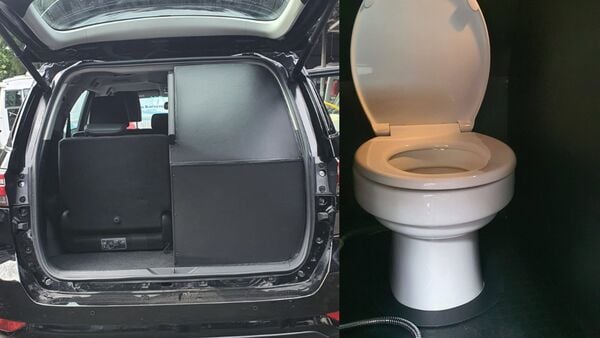 File photo of modified Toyota SUV with built-in toilet seat (Ojes Automobiles)