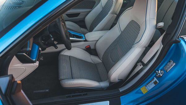 The cabin sports cosmetic updates over the standard 911.