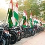 Hoisting India's national flag wrongly on private vehicles is a punishable offence under the India Flag Code. (HT_PRINT)