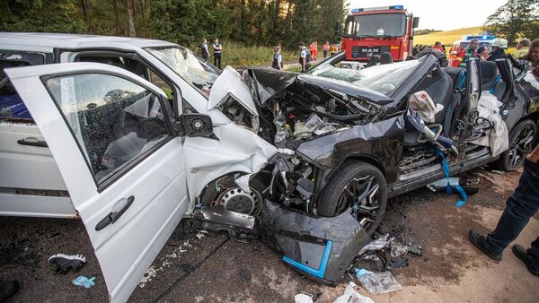 Watch This Head-On Crash Test between Two EVs