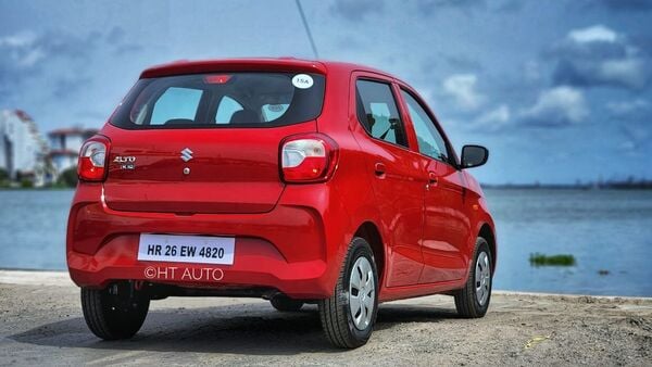 The rear of the new Alto K10 gets reworked tail lights.