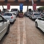 Vehicles queue at the Jewar toll plaza on Yamuna Expressway. The Yamuna Expressway Industrial Development Authority (YEIDA) has hiked toll fee from Wednesday. (PTI)