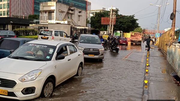Several parts of the city including the Marathahalli - Silk Board junction road remained inundated with water.