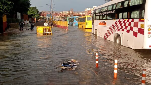 The outer ring road once again got flooded, before it could even recover from the the civic menace of the previous week. The outer ring road once again got flooded, before it could even recover from the the civic menace of the previous week.