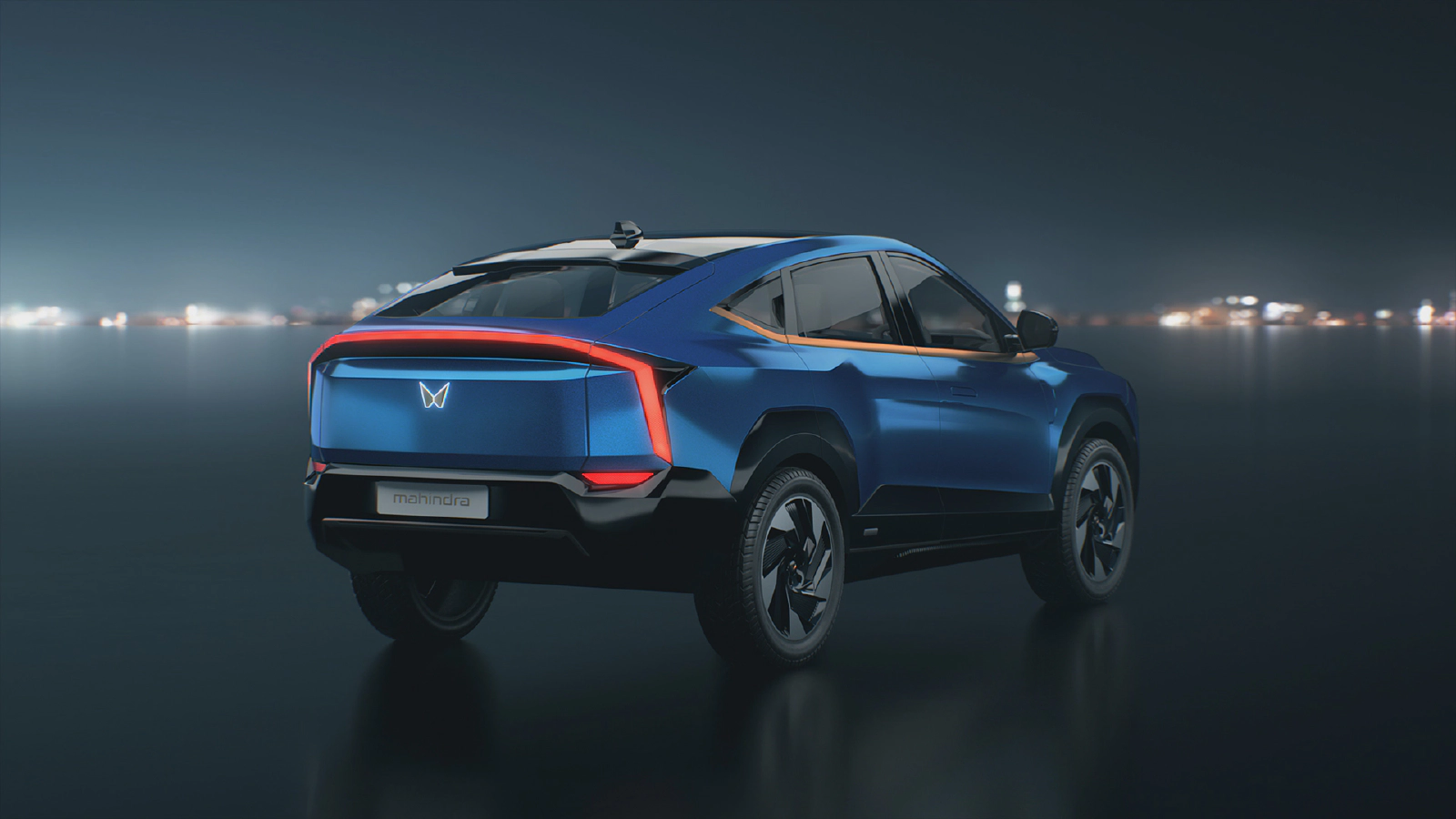 XUV.e9 వాహనం పొడవు 4790 mm, వెడల్పు 1905 mm , ఎత్తు 1690 mm.