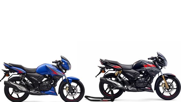 TVS has updated the two-valve versions of the Apache RTR series.