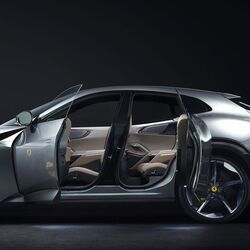 Ferrari Purosangue SUV comes with suicide rear doors.