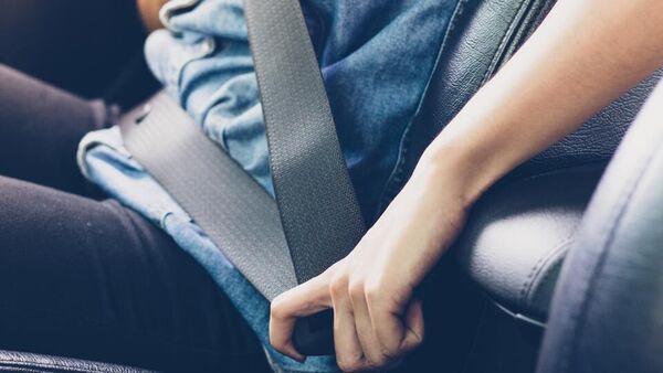 Seatbelts are essential - and enforced by law - for driver and all passengers inside a moving vehicle.