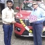 Anand Mahindra taking delivery of his new Scorpio N. (Photo courtesy: Twitter/anandmahindra)