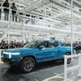 File photo of Rivian's R1T electric pickup at its plant in Illinois. (Used for representational purpose )&nbsp; (Twitter/RJ Scaringe)