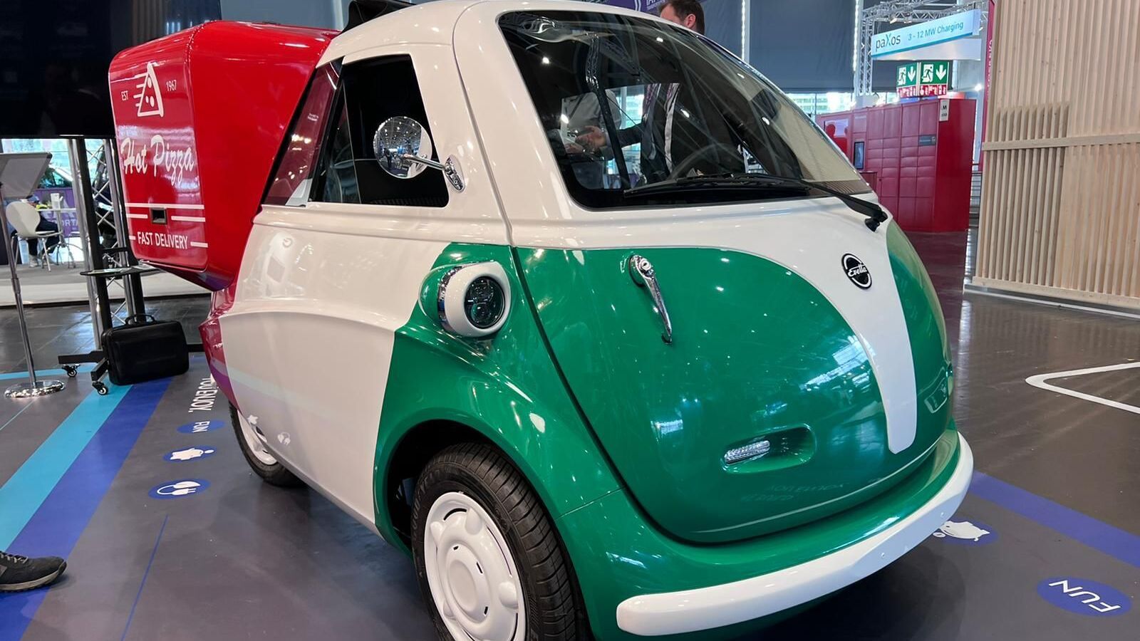 This Tiny German Pizza Delivery EV Looks Like A Button With A Box Know 