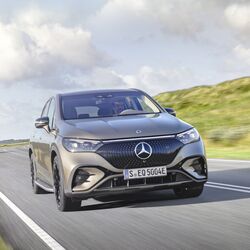 Mercedes EQE SUV comes with a range of up to 550 kms on a single charge.