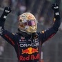 Max Verstappen celebrates after winning his 14th race at this season's Formula One at the Mexico Grand Prix on Sunday. (AP)