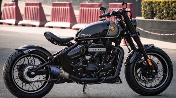 This Royal Enfield Classic 350 bobber is a hand-built attention