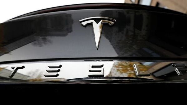 Tesla logo image file for representation purposes only (REUTERS)