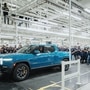 Rivian's R1T electric pickup at its plant in Illinois. (File photo) (Twitter/RJ Scaringe)