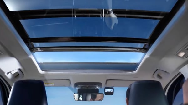The new Innova HyCross offers a panoramic sunroof, a first for the model. It also offers connected car tech, ADAS features like adaptive cruise control, a separate entertainment screen for the rear passengers, reclining middle row captain seats with leg support and more. The new Innova HyCross offers a panoramic sunroof, a first for the model. It also offers connected car tech, ADAS features like adaptive cruise control, a separate entertainment screen for the rear passengers, reclining middle row captain seats with leg support and more.