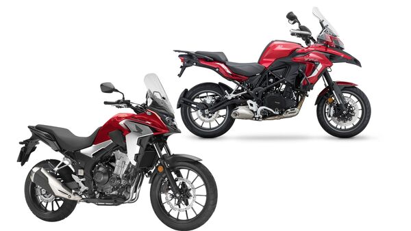 Benelli TRK 502 is provided with an off-road version called TRK 502X, Honda only sells CB500X in the road version.