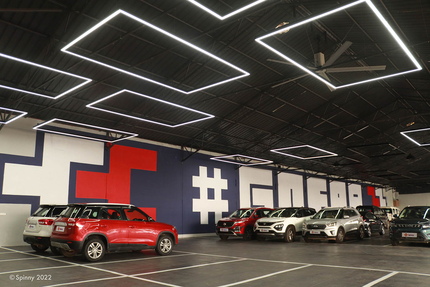 Spinny Park also gets test drive zones, interactive dashboard, customer lounges and more Spinny Park Bangalore