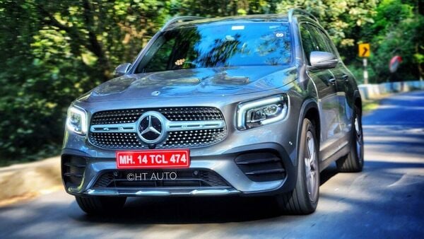 Mercedes GLB takes inspiration from GLS, the only other three-row SUV from the company in India. (HT Auto/Sabyasachi Dasgupta)