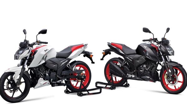 The special edition Apache RTR 160 4V will be sold in two color options. 
