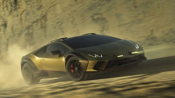 Lamborghini calls the Huracan the Sterrato "First off-road super sports car"