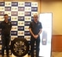 (L-R) Lakshminarayanan B , CMO and Arnab Banerjee, COO, CEAT with the CrossDrive tyres