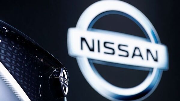 The Nissan logo is seen at their booth at the Tokyo Motor Show, in Tokyo, Japan.  (REUTERS)