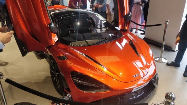 McLaren 765LT Spider at McLaren India showroom.