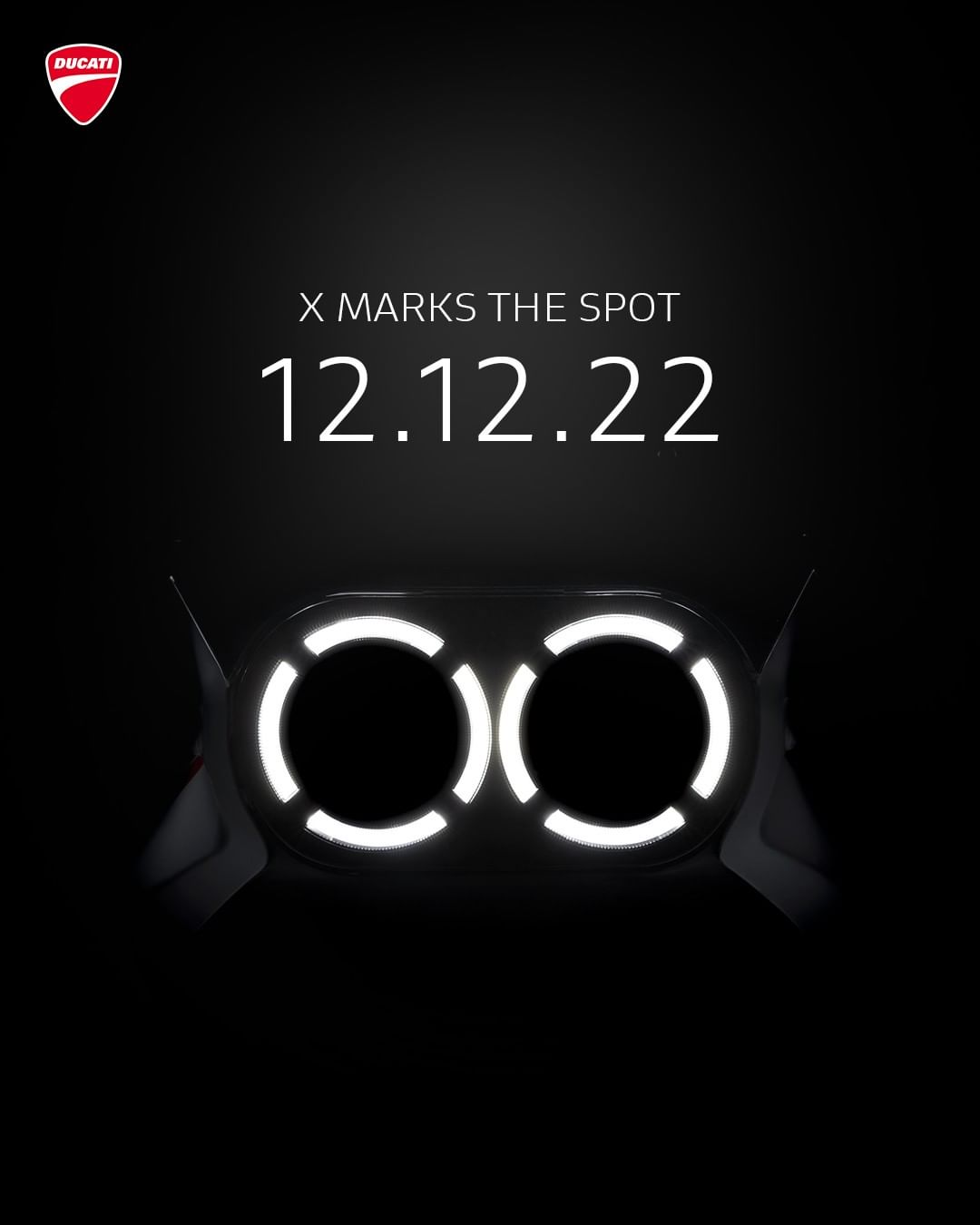 The teaser of Ducati shared on social media.