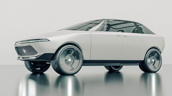 Here's a rendering of what an Apple car might eventually look like.  ((Photo: Vanarama))