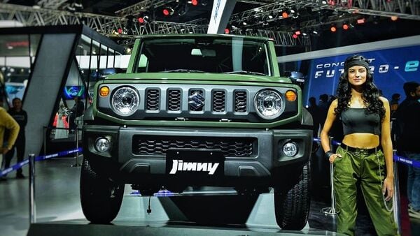 A five-door variant of the Jimny is expected to be on display at the Maruti Suzuki booth at Auto Expo 2023. (Pictured)