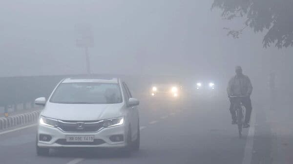 Foggy weather reduces visibility for the drivers resulting in increased risk of accidents.