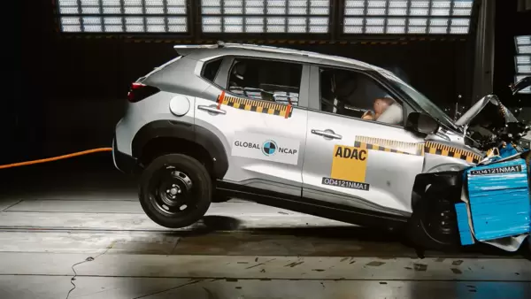 The Nissan Magnite scored four stars in the Global NCAP crash test.