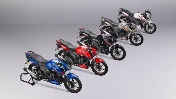 The TVS Apache RTR 160 is available in five colors. 