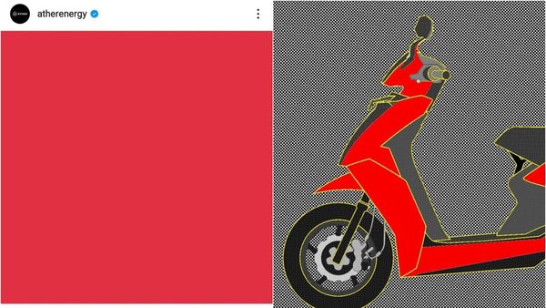 Ather 450X electric scooter to get a new red colour? New teaser dropped ...